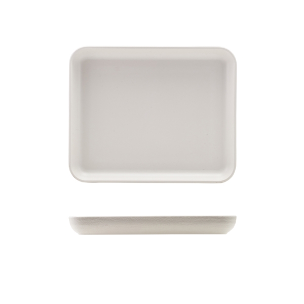 GENWARE | MELAMINE WHITE JUTE PLATTER GN 1/2 | JT120345