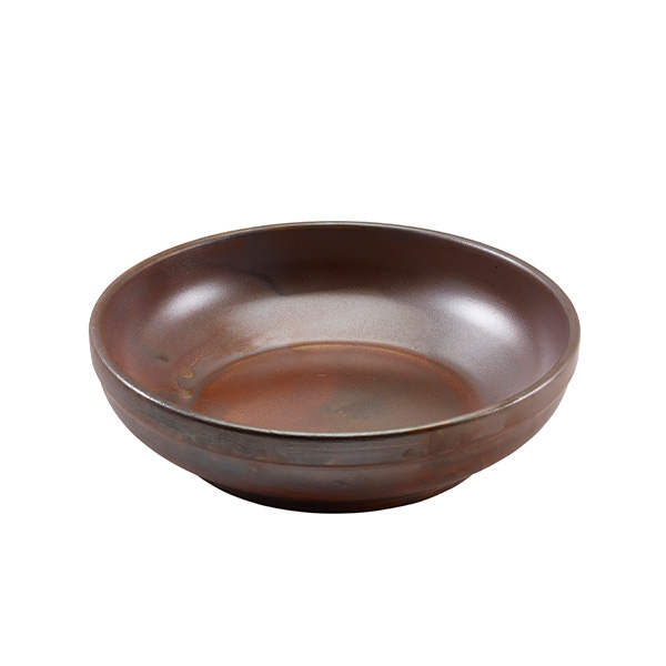 GENWARE | TERRA PORCELAIN RUSTIC COPPER COUPE BOWL 20CM X 6 | CB-PRC20