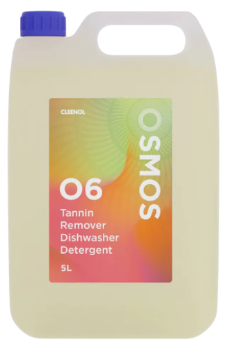 CLEENOL |   OSMOS TANNIN REMOVER DISHWASHER DETERGENT X 5 LTR | OSM-TRDD