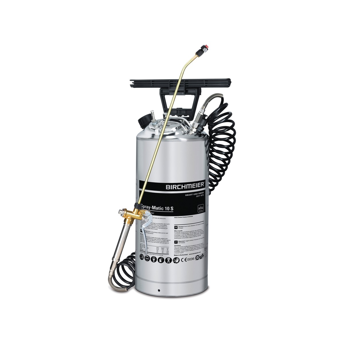 PROCHEM | 10 LTR STAINLESS STEEL PRESSURE SPRAYER | CP3402 | CP3402