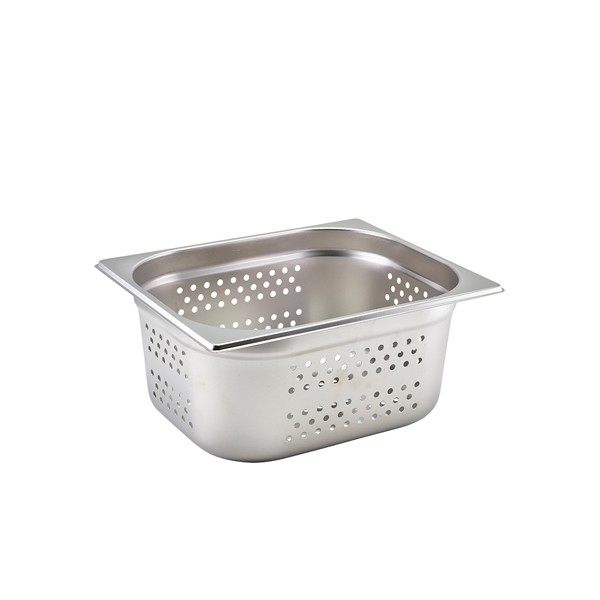 GENWARE | PERFORATED ST/ST GASTRONORM PAN 1/2 - 150MM DEEP | GNP12-150