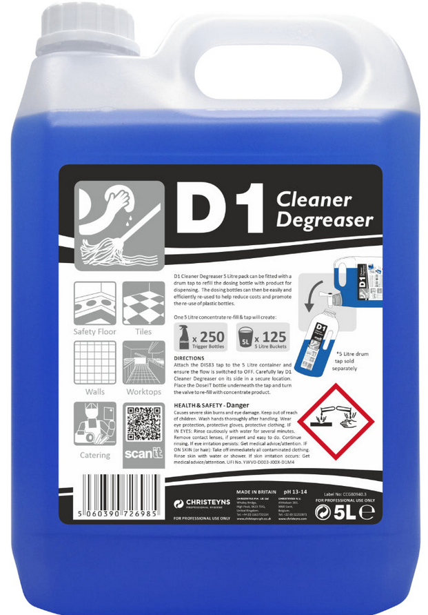 CLOVER | D1 DOSE-IT CLEANER / DEGREASER 5 LTR | 325