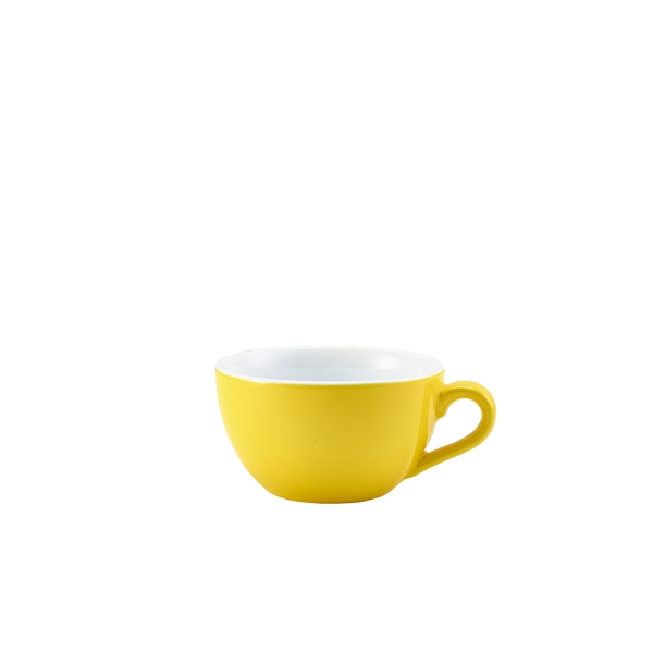 GENWARE | PORCELAIN YELLOW BOWL SHAPED CUP 17.5CL X 6 | 322118Y
