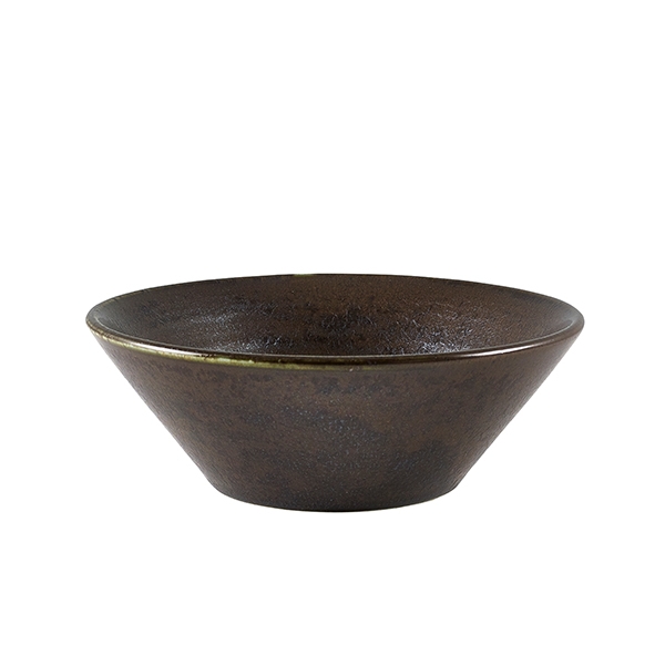 GENWARE | TERRA PORCELAIN BLACK CONICAL BOWL 14CM X 6 | CN-PBK14