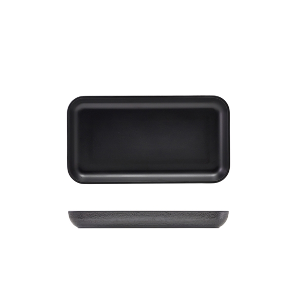 GENWARE | MELAMINE BLACK JUTE PLATTER GN 1/3 | JT130302