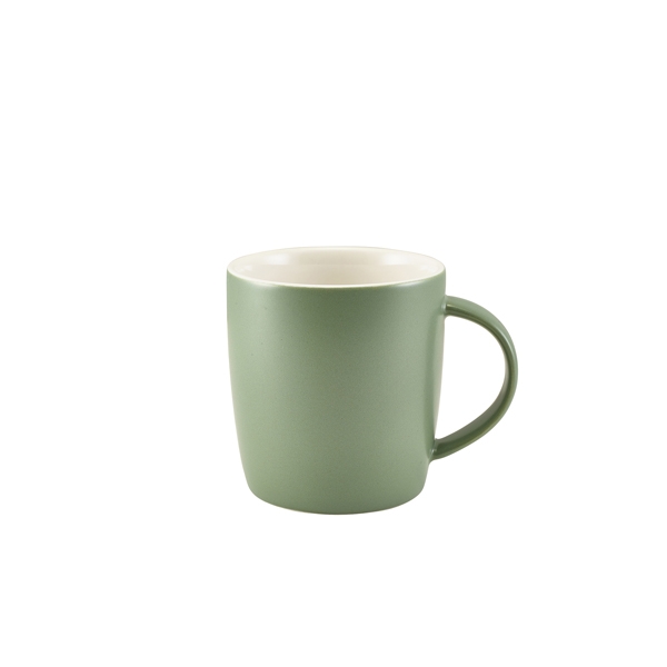 GENWARE | PORCELAIN MATT SAGE COSY MUG 35CL X 6 | 322139MSG