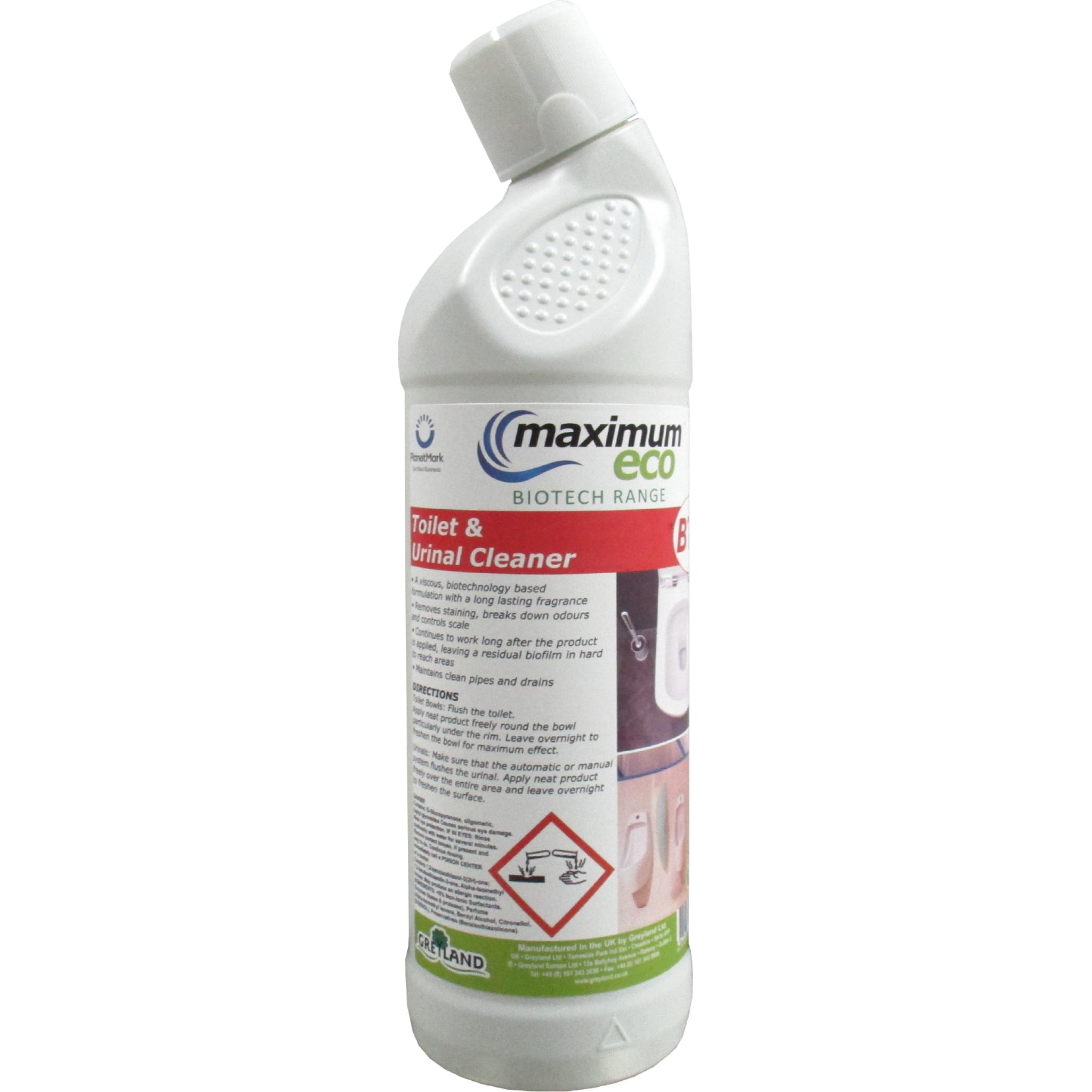 GREYLAND | MAXIMUM ECO BIOTECH BT5 TOILET & URINAL CLEANER X 1 LTR | 8560/27