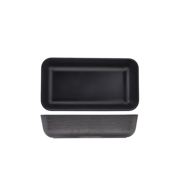 GENWARE | MELAMINE BLACK JUTE DEEP DISH GN 1/3 | JT130102
