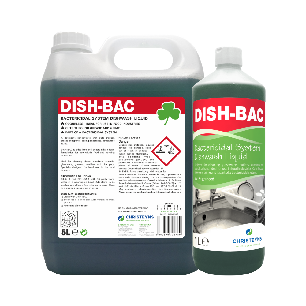 CHRISTEYNS (CLOVER) | DISH BAC WASHING UP LIQUID WITH BACTERICIDE 15% | 221