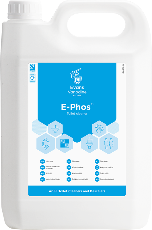 EVANS | E-PHOS TOILET CLEANER AND DESCALER 5 LTR | A088EEV