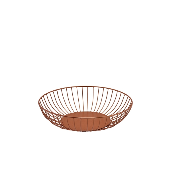 GENWARE | ROUND COPPER WIRE BASKET 27 X 7CM | WBSR277C
