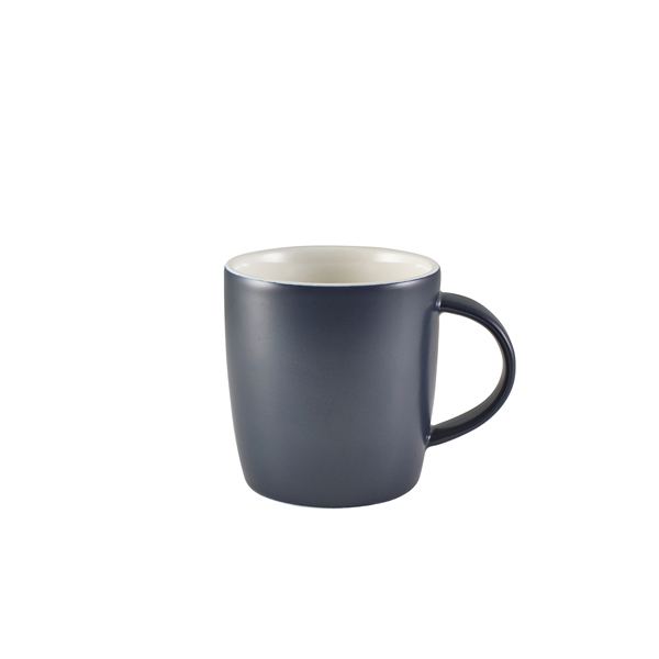 GENWARE | PORCELAIN MATT BLUE COSY MUG 35CL X 6 | 322139MBL