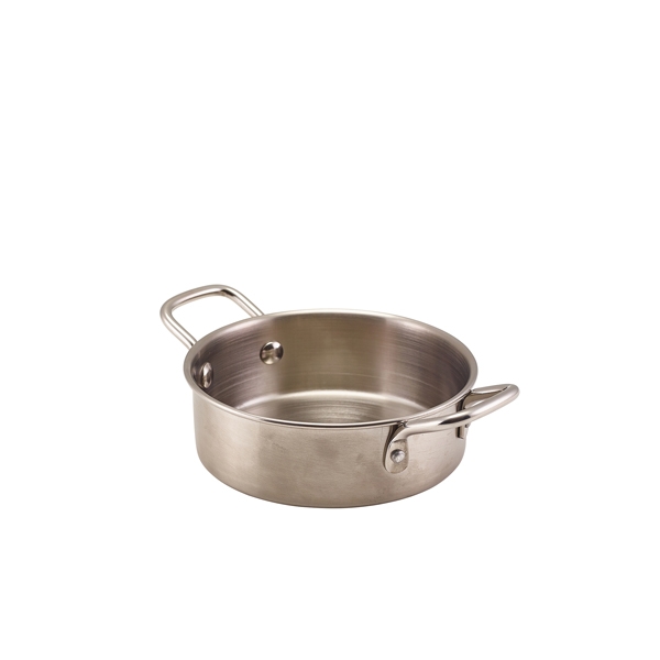 GENWARE | MINI STAINLESS STEEL CASSEROLE DISH 12.8 X 4.2CM X 12 | MSCD12