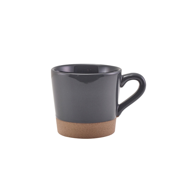 GENWARE | KAVA DARK GREY STONEWARE COFFEE CUP 34CL X 6 | CUP-KDG34