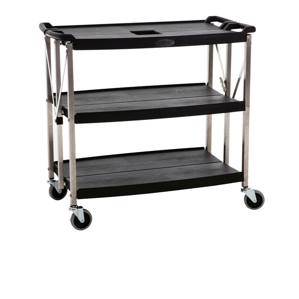 GENWARE | LARGE 3 TIER FOLDABLE TROLLEY | TROLFLD-L