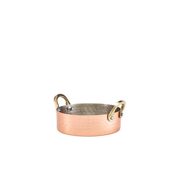 GENWARE | MINI HAMMERED COPPER PLATED CASSEROLE DISH 12 X 3.5CM X 12 | MHCD12C