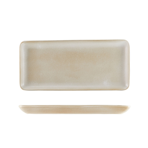 GENWARE | ANTIGO STONEWARE BARLEY NARROW RECT PLATTER 31 X 14CM X 6 | NR-ABR30