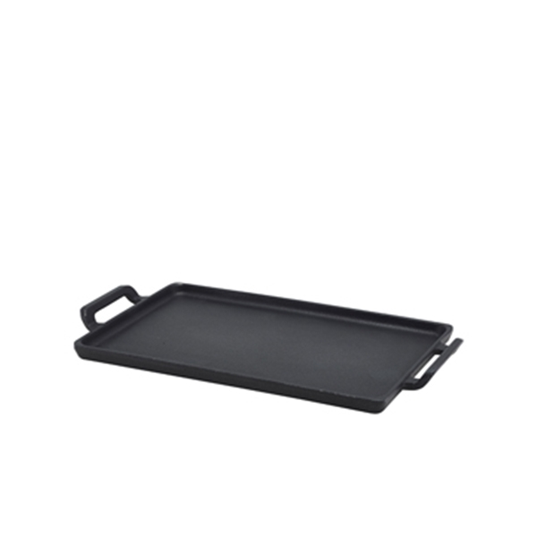 GENWARE | CAST IRON RECTANGULAR PLATTER 25 X 15.5CM X 6 | C2515