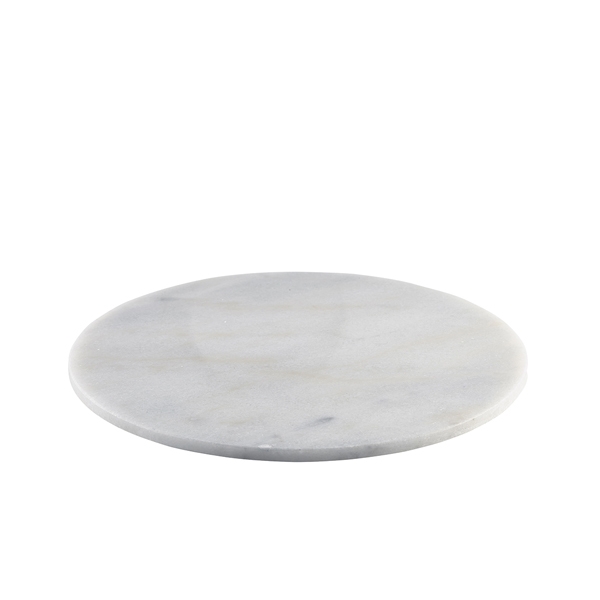 GENWARE | WHITE MARBLE PLATTER 33CM DIA | MBL-33W