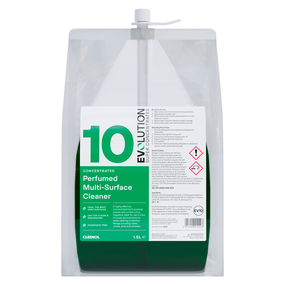 CLEENOL | X2 EVOLUTION EV10 PERFUMED MULTI PURPOSE CLEANER 4 X 325ML | EV10/X2