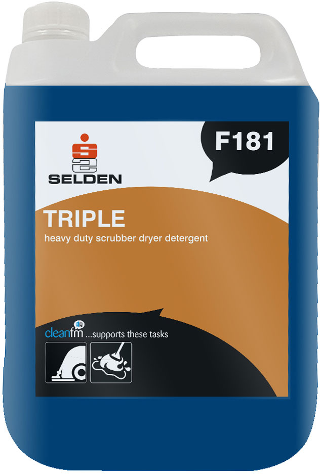 SELDEN | TRIPLE SCRUBBER DRYER DETERGENT X 5 LTR | F181