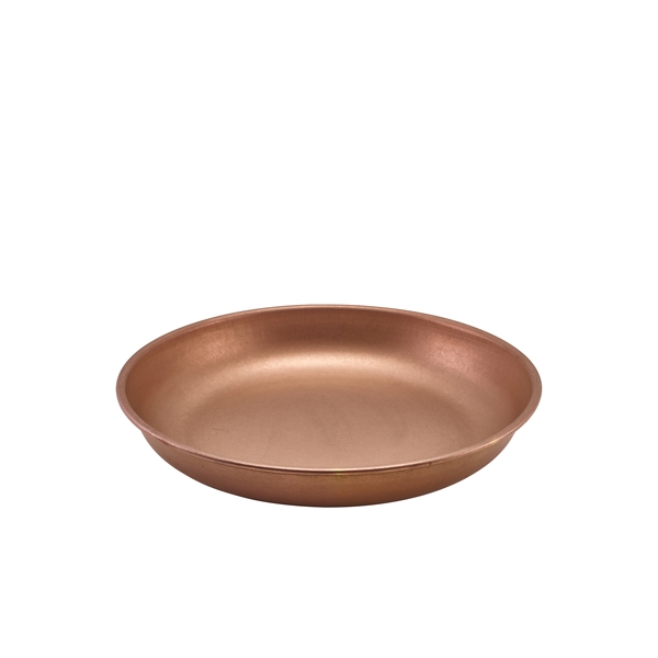 GENWARE | COPPER VINTAGE STEEL COUPE PLATE 24CM X 12 | SCP24CV