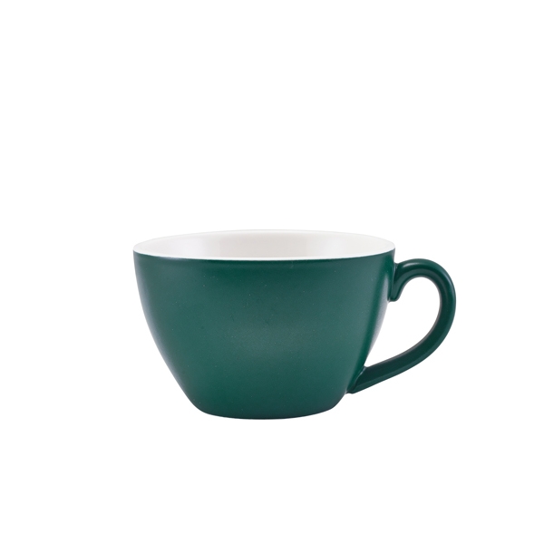 GENWARE | PORCELAIN MATT TEAL BOWL SHAPED CUP 34CL X 6 | 322134MT