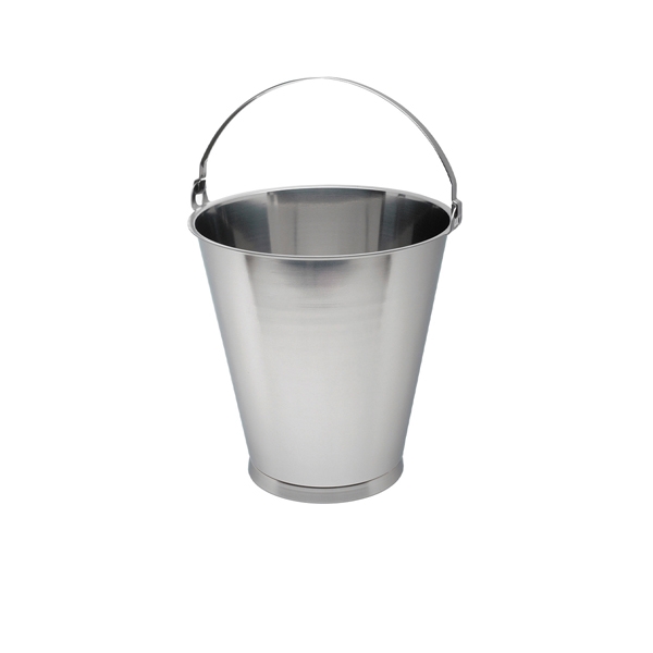 GENWARE | STAINLESS STEELSWEDISH SKIRTED BUCKET 12L GRADUATED | 13512