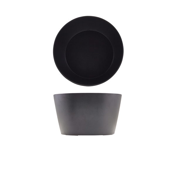 GENWARE | MELAMINE BLACK TABLEAU CONICAL BUFFET BOWL 26.5 X 15CM | TB261502