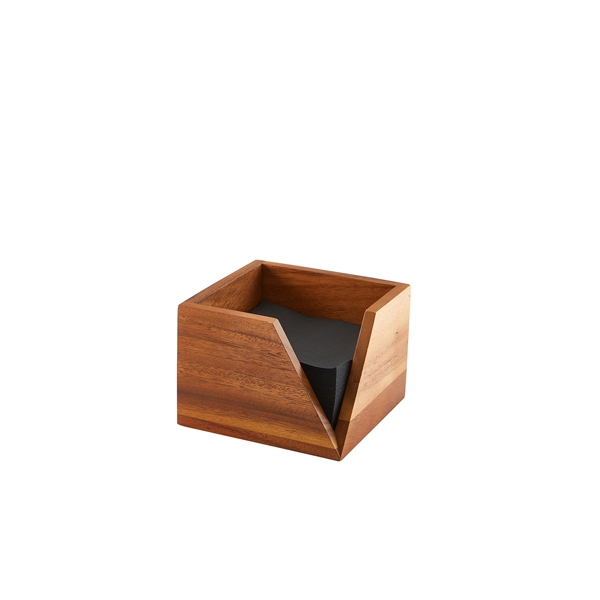 GENWARE | ACACIA WOOD SERVIETTE HOLDER 14 X 10CM | WDSH14