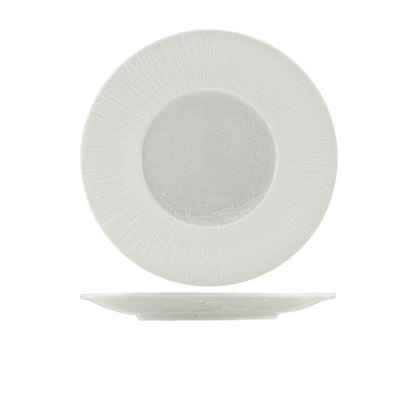 GENWARE | INCISE PORCELAIN LUCINE WINGED PLATE 28.5CM X 6 | WP-PLC28