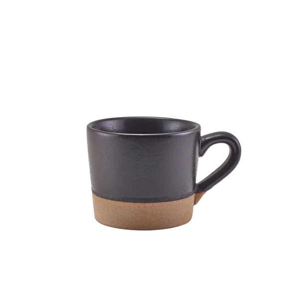 GENWARE | KAVA BLACK STONEWARE COFFEE CUP 28.5CL X 6 | CUP-KBK28