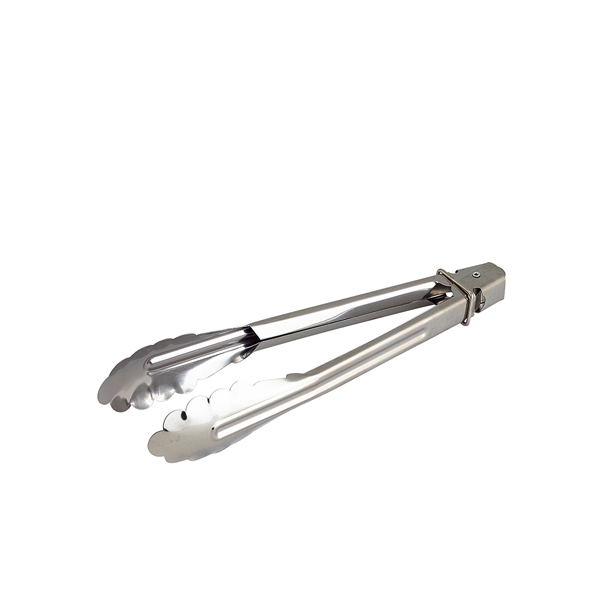 GENWARE | HEAVY DUTY STAINLESS STEEL ALL PURPOSE TONGS 9'' | HDT-9