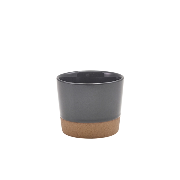 GENWARE | KAVA DARK GREY STONEWARE CHIP CUP 9 X 7.4CM X 6 | CC-KDG9