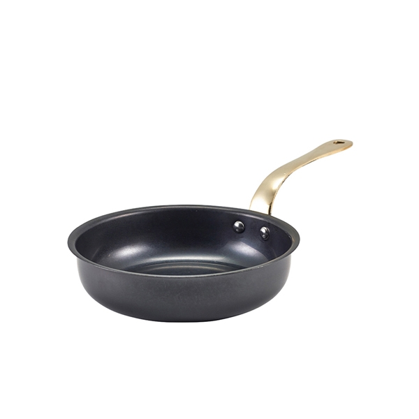 GENWARE | BLACK VINTAGE STEEL MINI FRY PAN 15.5 X 4CM X 6 | SMF15BKV