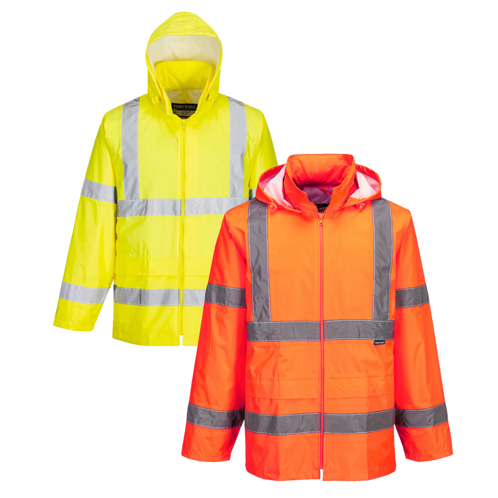 PORTWEST |  HI VIS RAIN JACKET | H440
