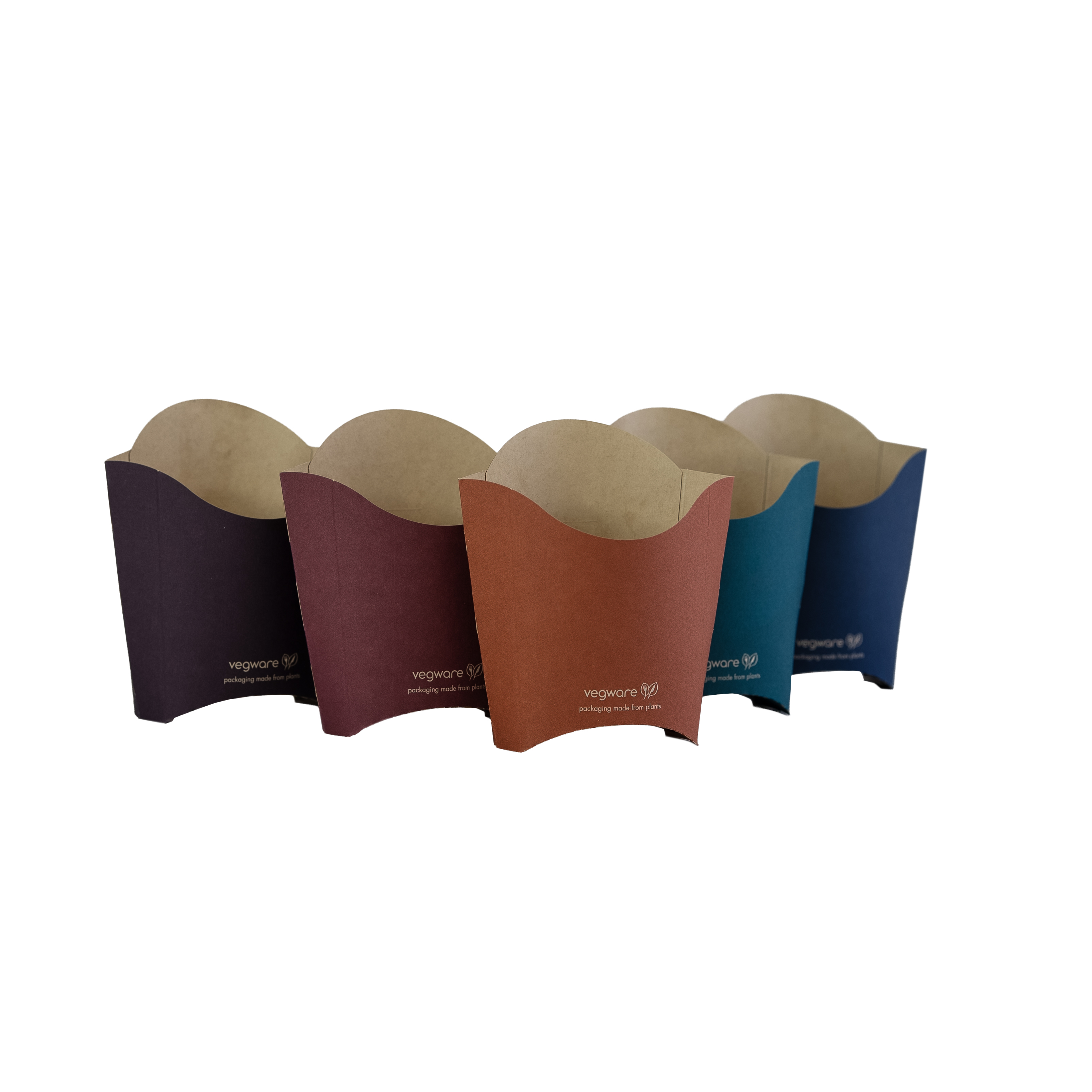 VEGWARE | FEEL SNUG ASSORTED RECYCLABLE CHIP SCOOP BOX X 1000 | KCS-FS | 421193