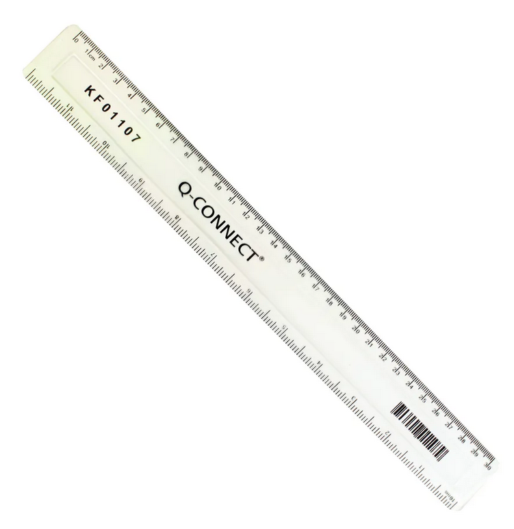 Q-CONNECT | 30CM SHATTER RESISTANT RULERS X 10 | KF01107Q