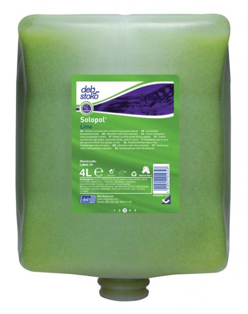 SC JOHNSON | DEB SOLOPOL LIME 4 X 4 LTR | LIM4LTR | LIM4LTR