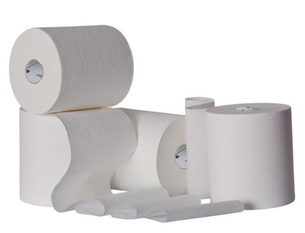 NORTH SHORE |  IMPRESSIONS PURE WHITE ROLL TOWEL 2PLY 120M X 6 | RT3426NS