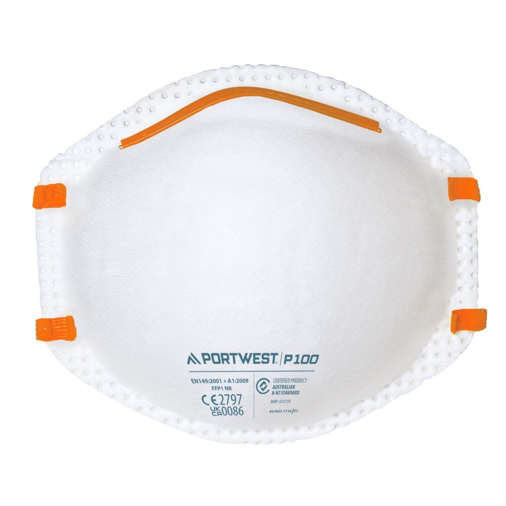 PORTWEST | PANORAMA PAPER FACE MASK | P100WHR