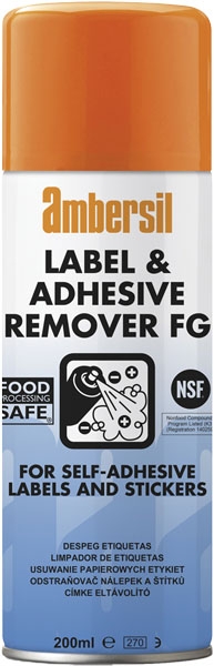 AMBERSIL |  LABEL & ADHESIVE REMOVER AEROSOL X 200ML