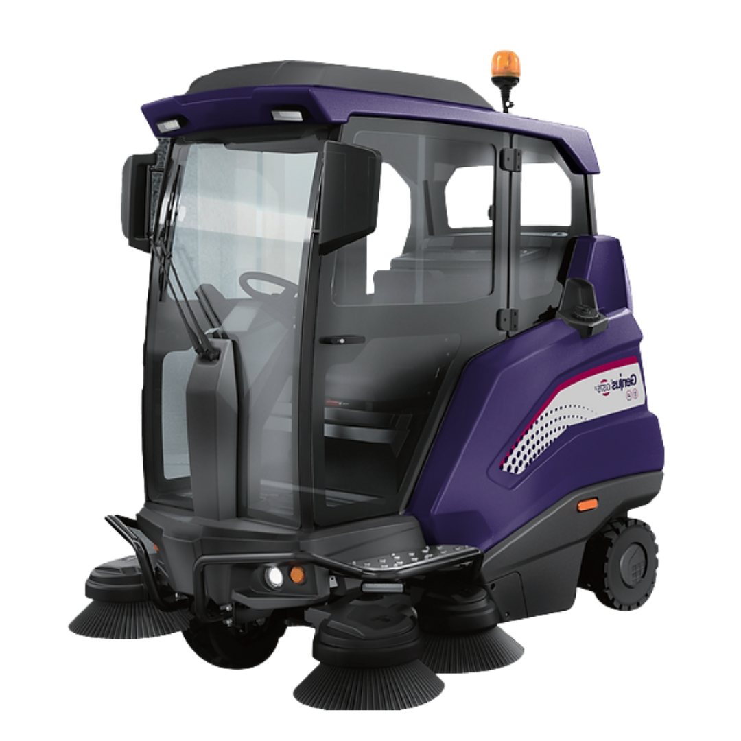 GENIUS G75B RIDE ON SWEEPER 76 INCH C/W BATTERY & CHARGER