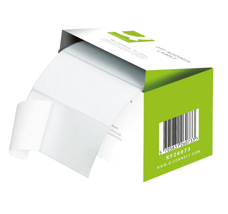 Q-CONNECT | SELF ADHESIVE ADDRESS LABEL ROLL  X 180 | KF71458