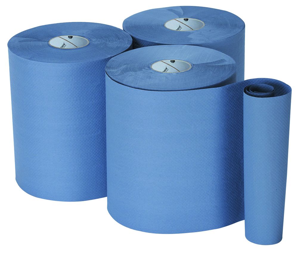 NORTH SHORE | BLUE RECYCLED ROLL TOWEL 1PLY X 6 | RT5167NS