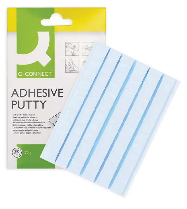 Q-CONNECT | BLU TACK ADHESIVE STRIPS 70G | KF04590