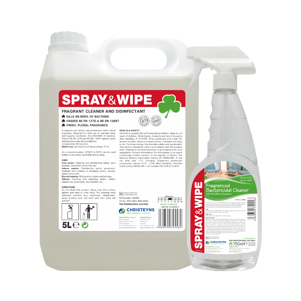CHRISTEYNS (CLOVER) |  SPRAY & WIPE SURFACE CLEANER | 211