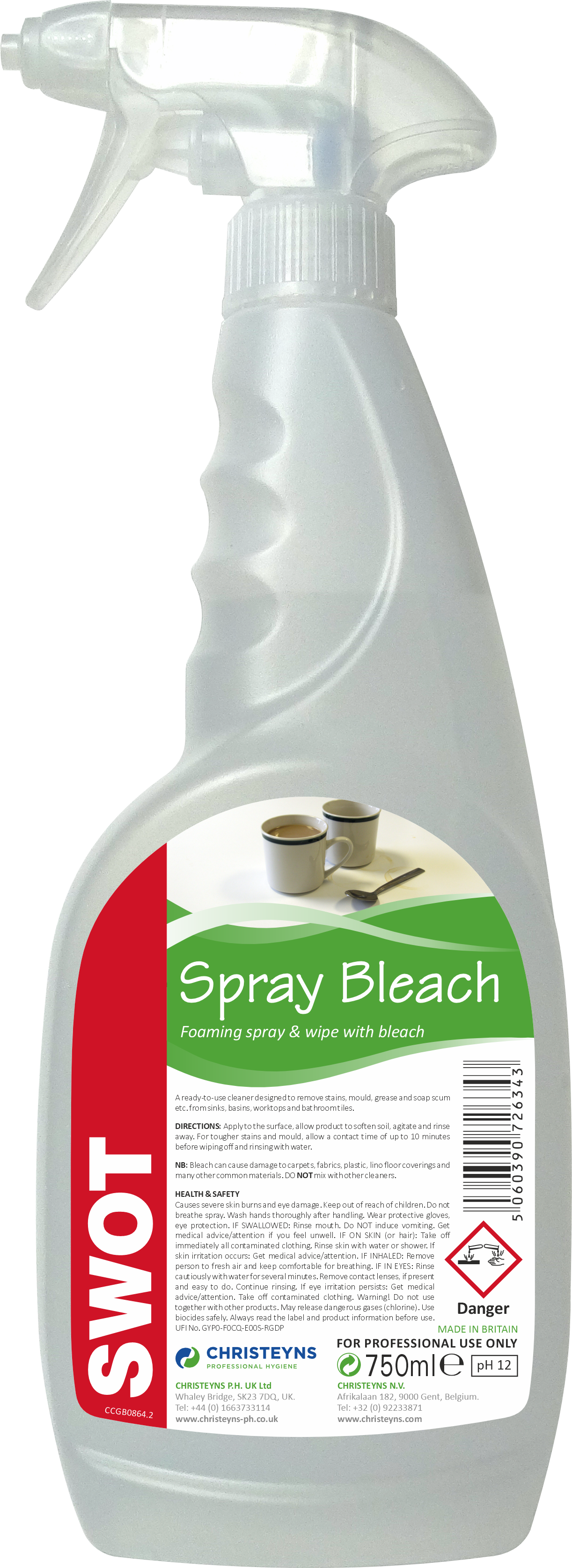 CLOVER | SWOT FOAMING BLEACH SPRAY | 256 | 240497