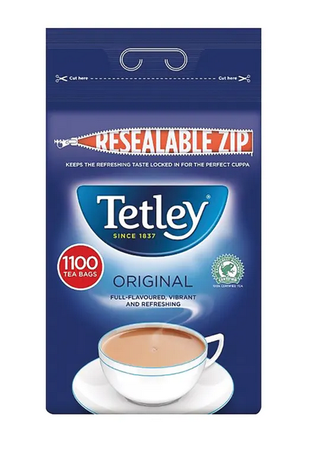 TETLEY | RESEALABLE ONE-CUP TEABAGS X 1100