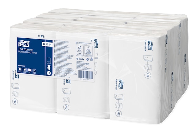 TORK | 1 PLY H2 EXPRESS WHITE Z-FOLD HAND TOWELS X 3000 | 471074 | 2959381